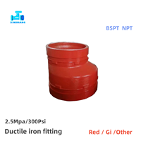 Raccord rainuré flexible en fonte ductile 2 pouces pour système d'incendie FM UL, raccord de tuyauterie de lutte contre l'incendie, coude rainuré