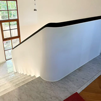Escalier en spirale moderne en acier et métal pour intérieur, avec marches en bois, pour villa
