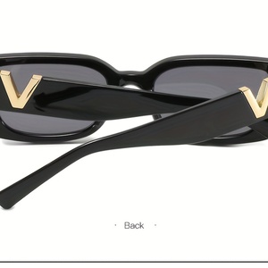 Z118 Lunettes de soleil de luxe unisexes pour hommes et femmes, lunettes de soleil surdimensionnées, monture carrée vintage - Product Image 3