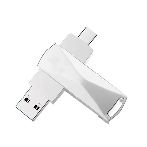 Portable Gadgets Metal Cle USB Flash Drives 4-in-1 Pen Drive 3.0 Type-C 8GB-2TB Pendrives for iPhone Android Printed