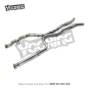 Tubo medio de igual longitud Yooking para <span class=keywords><strong>BMW</strong></span> M3/<span class=keywords><strong>M4</strong></span> G80/G82 S58 3,0 T 2021-2023 sistema de <span class=keywords><strong>escape</strong></span> de tubo de acero inoxidable pieza de coche <span class=keywords><strong>Escape</strong></span> - Product Image 2