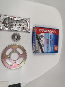 オートバイ用ローラーチェーン付きローラースプロケットキットキットGN125/43T/15T/428H-128L用 - Product Image 3