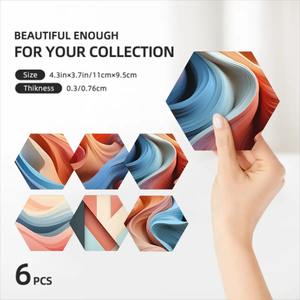 Custom image Set of 6 Hexagon <b>Ceramic</b> <b>Coasters</b> for Hotels and Restaurants - Product Image 1