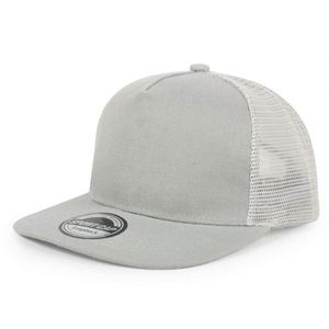 Men's Hard-Top <b>Summer</b> Mesh Trucker Hat Breathable Sunscreen <b>Flat</b> Brim Hip-Hop Style <b>Flat</b> Brim Snapback <b>Cap</b> - Product Image 2