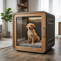 Cabine insonorisée de luxe pour animaux de compagnie, climatisée et à réduction de bruit