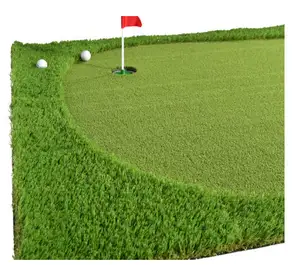 맞춤형 크기 휴대용 골프 퍼팅 녹색 퍼팅 매트 골프 훈련 퍼터 보조 합성 잔디 매트