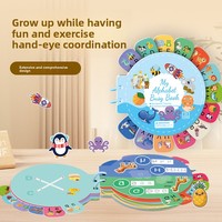Buku Aktivitas Menjiplak Huruf Montessori, Buku Stiker yang Dapat Digunakan Kembali, Buku Tenang untuk Anak, Pengenalan Huruf Alfabet, OEM