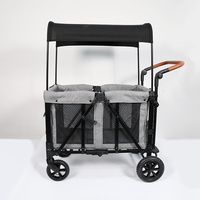Poussette bébé Prodigy Kids Luxury 4-en-1, légère, en coton, pliable, avec cadre en acier inoxydable, capacité de charge de 20 kg, 6 positions
