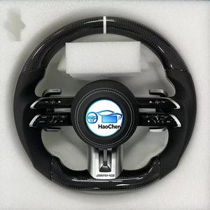 พวงมาลัยคาร์บอนไฟเบอร์ LED สำหรับ BENZ GLE 350 GLC 300 G63 <span class=keywords><strong>AMG</strong></span> plug and play สำหรับ W212 W216 <span class=keywords><strong>W202</strong></span> W205 - Product Image 1