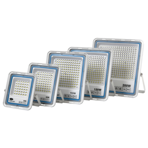Outdoor <b>LED</b> Solar Flood <b>Lights</b> IP65 Waterproof 30W-300W 120 Beam Angle Remote Control Adjustable <b>Light</b> Distribution Warehouse CE - Product Image 2