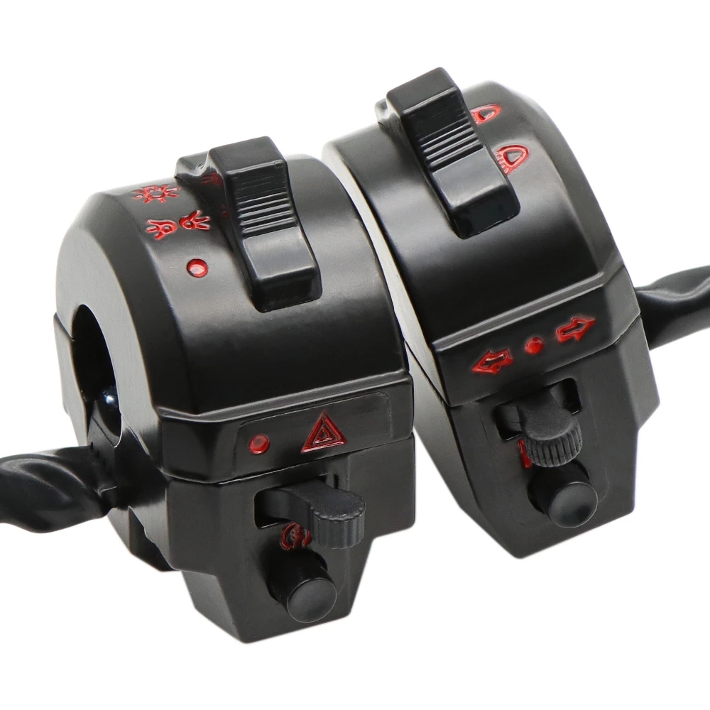 22 мм переключатели для мотоцикла, лампа, старт, контроллер, переключатель, кнопка для мотоцикла, сигнал поворота, Электрический туман