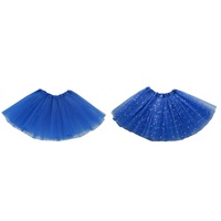 Vente flash - Costume d'Halloween pour enfants - Robe tutu - Fête de carnaval - Robes en tulle à trois couches - Jupe tutu scintillante pour filles