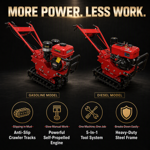 Motoculteur à moteur diesel 7 CV avec cultivateur rotatif et accessoire de <span class=keywords><strong>tondeuse</strong></span> pour une utilisation agricole multifonctionnelle - Product Image 2
