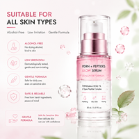 Sérum Éclat Réparateur Double Action PDRN Peptides à la Niacinamide et Acide Hyaluronique Hydratant et Raffermissant pour Peaux Sensibles