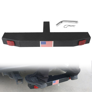 Barra de protección trasera para camioneta, acero Q195 Q235, color negro con bandera estadounidense, para mejora de camionetas pickup - Product Image 2