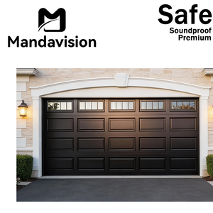 MAMDAVISION <span class=keywords><strong>Porte</strong></span> <span class=keywords><strong>de</strong></span> <span class=keywords><strong>garage</strong></span> à cadre en aluminium, à ouverture multiple, <span class=keywords><strong>avec</strong></span> panneau estampé, fenêtre <span class=keywords><strong>de</strong></span> traverse, télécommande, personnalisable - Product Image 3