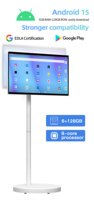 Televisor Inteligente LED Portátil de 27 Pulgadas HDTV, Precio de Fábrica al por Mayor, Se Acepta Personalización OEM, 1080P, 27000 mAh, con Placa Base Android TV