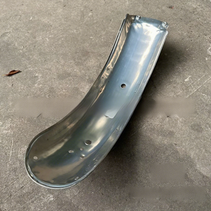 Motorfiets CG125 RVS voorspatbord & achterspatbord - Happiness Style zandkleurige plaat - Product Image 5