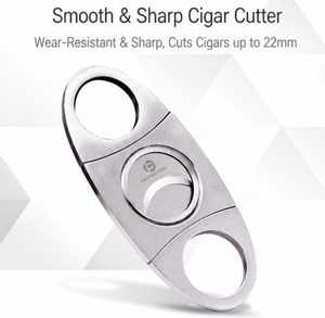 Ensemble cadeau trois pièces pour cigares : Ciseaux à cigares, Briquet, Cendrier, Coupe-cigares tranchant, Pinces à cigares, Kit d'accessoires pour cigares pour hommes, Boîte cadeau - Product Image 6