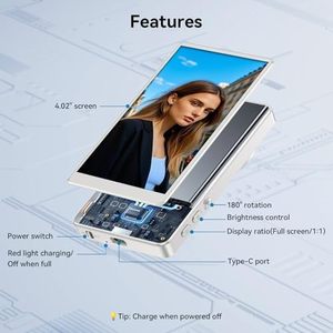 4.02 Inch FHD Màn Hình Vlog Ảnh Tự Sướng Màn Hình Điện Thoại Tik Tok Tương Thích Cho <span class=keywords><strong>Iphone</strong></span> Android (T1) Phía Sau Máy Ảnh Live Streaming 1 Năm - Product Image 6