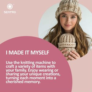 Máquina de Tejer Textil para Niños <span class=keywords><strong>Sentro</strong></span>, Máquina de Tejer con Agujas, 22 Agujas, Máquina de Tejer Circular Manual para Hacer Manualidades, Juguete - Product Image 6