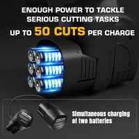 Mini tronçonneuse SWANSOFT de 6 pouces, tronçonneuse sans fil compatible avec une batterie de 16,8 V, petite tronçonneuse pour la taille des arbres