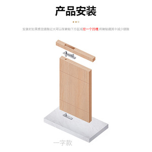 Charnière pivotante à 360 degrés en acier inoxydable 304 avec roulement dissimulé pour installation supérieure et inférieure de porte en bois - Product Image 3