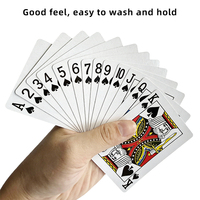 Senfutong – Jeu de cartes personnalisable de 54 cartes colorées, imperméables, durables et flexibles pour les jeux de société, les réunions de famille, les fêtes et les voyages