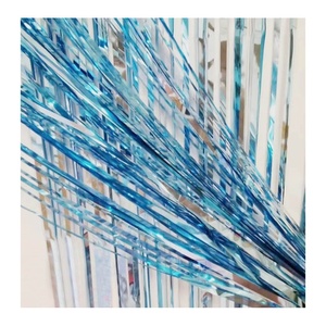 Decorazione per sfondo di festa Tinsel metallizzato Laser oro rosa opaco <span class=keywords><strong>arcobaleno</strong></span> verde lamina rosa frangia tenda pioggia - Product Image 3