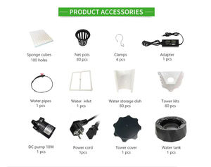 Torre de piña hidropónica de un precio, estructura duradera y estable con bomba como componente central - Product Image 2