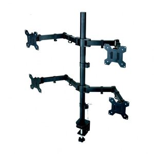 New <b>Computer</b> <b>Desk</b> Vesa Monitor Stand Four Monitor Mount Arm for 13-27" Lcd Led Monitors - Product Image 6