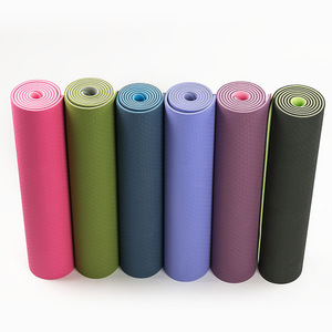 เสื่อโยคะอุปกรณ์ฝึกออกกำลังกายวัสดุ TPE เสื่อกีฬาโยคะ - Product Image 5