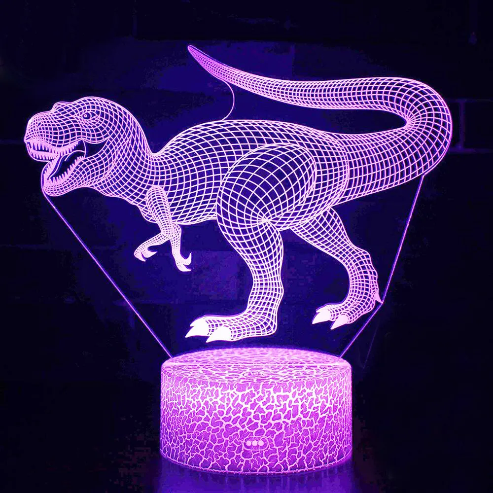Amazon most popular 3D small table lamp LED gift light remote control creative warm bedroom bedside lamp custom USB night light