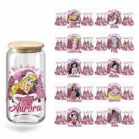 Plus de 400 000 designs – Autocollants 3D UV DTF pour gobelets de 16 oz, motifs de dessins animés, lumineux dans le noir, en PET, imperméables