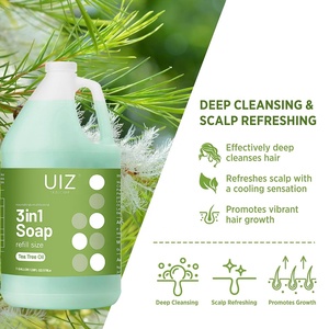 Nhà máy tùy chỉnh 1 gallon dầu cây trà dầu gội đầu làm sạch sâu da đầu dưỡng ẩm chăm sóc tóc số lượng lớn dầu gội đầu cho chia và khô tóc chống nấm - Product Image 3