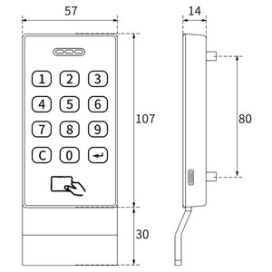 Hot Selling Digital <strong>Electronic</strong> Smart Cabinet <strong>Lock</strong> with Handle Card and Password Keyboard Convenient <strong>Electronic</strong> Key - Product Image 5