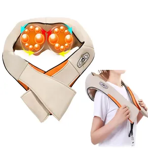 ยอดนิยมไฟฟ้าคอและกลับนวดบ้านและรถใช้ผ้าคลุมไหล่นวด Deep Keading Shiatsu เครื่องนวด - Product Image 1