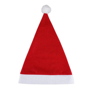 Cappello di Babbo <span class=keywords><strong>Natale</strong></span> in Feltro Morbido Personalizzabile con Logo, Stile Classico, Taglia Adulto, <span class=keywords><strong>per</strong></span> Promozioni Natalizie e di Capodanno - Product Image 3