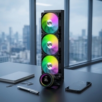 Logo personnalisé pris en charge 360mm refroidisseur de liquide CPU radiateur de refroidissement par eau ventilateur en cuivre pour ordinateur portable/processeur température optimisée