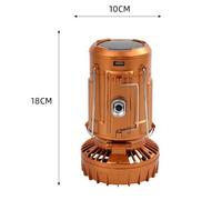 Lumière solaire de camping de jardin extérieur de lanterne rechargeable menée portative imperméable avec le ventilateur