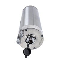 Moteur de broche CNC refroidi à l'eau haute vitesse 100MM 3.7KW 24000RPM, pince ER20 haute précision pour machine de fraisage et de gravure