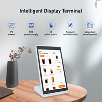 2025 nueva llegada tableta Android en forma de L con pantalla táctil capacitiva NFC RFID lector POE Power Over Ethernet