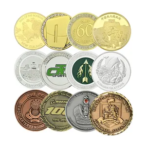 Oem Odm纪念空白硬币2欧元纪念品老古董黄铜金银定制雕刻冲压金属挑战硬币
