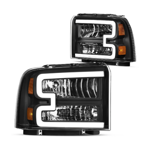 Faro Delantero Halógeno YuTai con Luz de Marcha Diurna <span class=keywords><strong>LED</strong></span> para F250 F350 Super Duty 2005 2006 2007 05 06 07 - Product Image 1