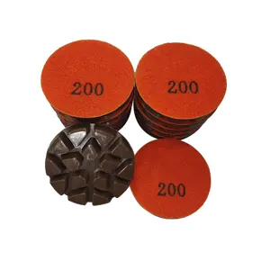 sword series 50 100 200 400 dry diamond resin 3.1 inch polishing pads for concrete floor