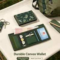 Dompet Lipat Tiga Anak Motif Dinosaurus Pixel Camo Unisex, Dompet Koin Pelajar Bordir dengan Gantungan Kunci dan Kantong Uang Resleting, Promo Hot Sale
