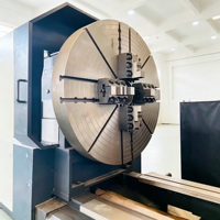 Tour horizontal CNC robuste CK61160 à grande capacité de coupe et à grande mandrinne, tour CNC à banc plat d'occasion pour l'usinage brut de grandes brides