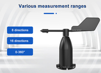Sensor de dirección del viento de aluminio con vanea de medición RS485 Modbus 4-20mA 0-5V