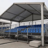 Tribune modulaire d'extérieur pour stade, gradins démontables en acier Q235B certifiés ISO9001/CE pour événements sportifs