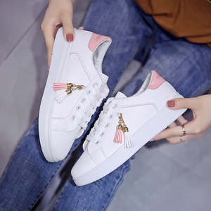 Baskets décontractées pour filles, chaussures de sport respirantes blanches à lacets pour femmes, idéales pour la course, le <span class=keywords><strong>tennis</strong></span> et la marche – Nouvelle collection été - Product Image 6